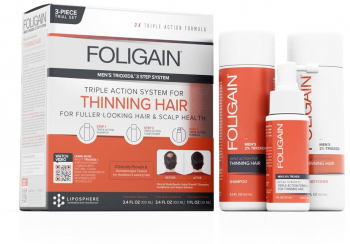 Set Tratament pentru Par Foligain Thinning Hair impotriva Caderii Parului Sampon 100ml Balsam 100ml Lotiune 30ml 