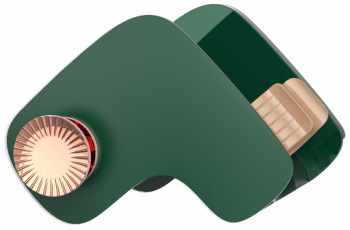 Suport Uscator de Par Zamo&reg Montare Usoara in Perete prin Sistem Autoadeziv 15x10x11cm Culoare Verde 