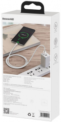 66W USB-C Baseus Cafule Cable 2m White 