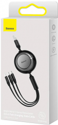 Baseus Bright Mirror 2 Cable USB 3-in-1 3.5A 1.1m Black 