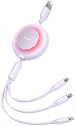 Baseus Bright Mirror 2 - Cablu USB 3-in-1 3.5A 1.1m mov 