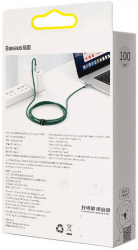 Baseus Cablu USB - C la USB - C 100W 1m verde 