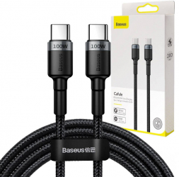 Baseus Cafule 100W USB-C Charging Cable Gray+Black 