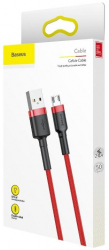 Baseus Cafule 2m - Cablu Micro USB rezistent rosu 