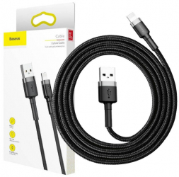 Baseus Cafule Lightning Cable 1.5A 2m Black-Grey 