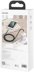 Baseus Cafule Lightning Cable 2.4A 1m Green 