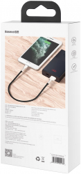 Baseus Cafule Usb Cable 2.4A 0.25m Black. 