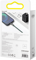 Baseus Display Cable Lightning PD 20W 2m Green 