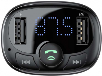 Baseus FM Transmitter Bluetooth USB MicroSD Black 