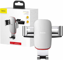 Baseus Metal Age Gravity Car Mount Silver CD Version 