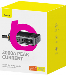 Baseus Powerbank/Starter Auto Super Energy Ultra 3000A negru 