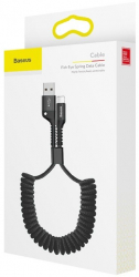 Baseus Spring Cable 1m Lightning Black 