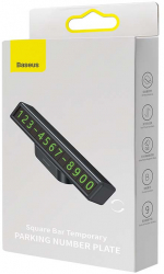 Baseus Temporary Parking Number Plate Black 