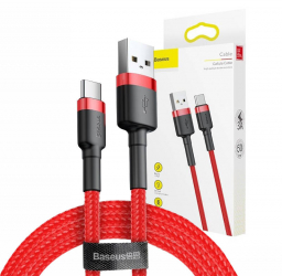 Cabla USB-C Baseus Cafule 2m rosu 