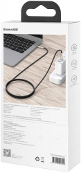 Cable Usb-c Baseus 100w 1m black 
