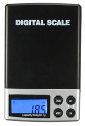 Cantar De Bijuterii Cu Husa Klausstech 500g X 0.1 Auto Calibrare Precizie Ridicata Lcd Negru 