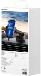Car Holder Baseus Easy Control Clamp With Suction Cup Gray 