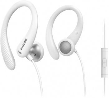Casti Cu Fir Audio Philips Intraauriculare Cablu 1.2 M Microfon Incorporat Conector Jack 3.5 Mm Design Ergonomic 16 Ohm Culoare Alb 