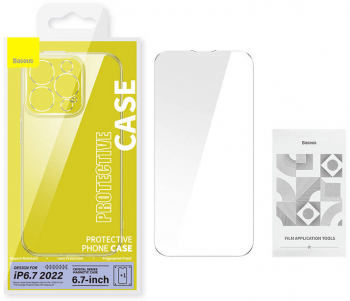 Crystal Clear Protective Set for iPhone 14 Plus 