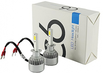 Led Headlight 72w 7600lm/sett Xenon Alb H7 Rezistent La Apa Tensiunea De Intrare 12-24v Aliaj De Aluminiu Fara Interferente La Ra 