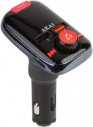 Modulator Fm Bluetooth Hands-free Detectarea Voltajului Bateriei Usb Tf Card Bluetooth 5.0 Mp3 87.5-108.0mhx Afisaj Led Negru 