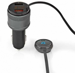 Modulator Fm Nedis Bluetooth Microfon Pro Noise Cancelling Hands-free Control Vocal 3.0 A / 1.0 A 