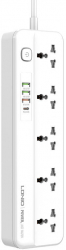 Power Strip LDNIO SC5415 with USB Ports and 5 Sockets 