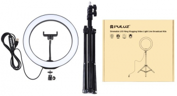 Puluz Tripod Mount with RGBW LED Ring Light 