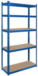 Raft Polite Metalic 5 Mdf Albastru Rebel 180x90x40 