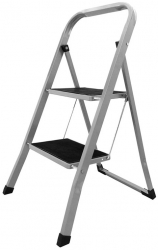 Scara Metalica Pliabila 2 Trepte Inaltime 85 Cm Sistem Antialunecare 