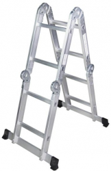 Scara Multifunctionala Klausstech Profesionala 2.2m Inaltime Solida Se Poate Folosi Tip Dubla/simpla/pod Culoare Argintiu 