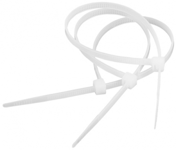 Set 100 fasete 360x4.5 nylon alb 