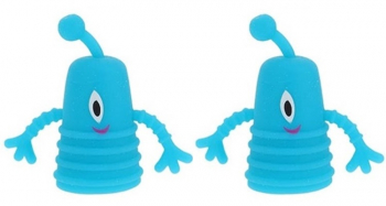 Set 2 marionete degete Monster albastru 5 cm Vivo 