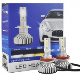Set Becuri Auto Led Klausstech 50 W Flux Luminos 8000 Lm Waterproof Temperatura Culoare 6000 K Montaj Plug&play Design Ergonomic Argi 