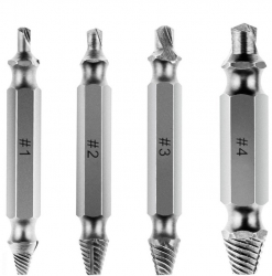 Set Capete Extractoare pentru Suruburi Rupte Varf cu Auto-Centrare 4 Bucati - Phuture 