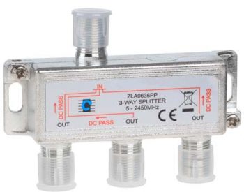 Splitter Power Pass 3 Cai 5-2450 Mhz 