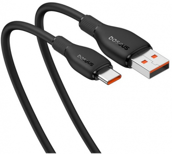 Cablu alimentare si date Baseus Pudding Fast Charging Data Cable pentru smartphone USB la USB Type-C 100W 2m negru