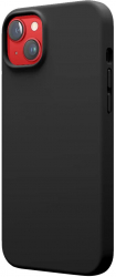 Husa Lemontti Liquid Silicon MagCharge compatibil cu iPhone 14 Negru protectie 360° material fin captusit cu microfibra 