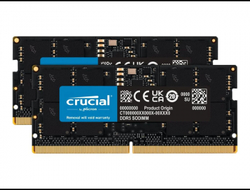 Kit Memorie SO-DIMM Crucial CT2K16G56C46S5 32GB, DDR5-5600MHz, CL46, Dual Channel 