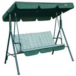 Balansoar Rezistent Cu 3 Locuri Structura Otel Material Poliester Lungime 220 Cm Latime 60 Cm Greutate 30 Kg Design Modern Verde 