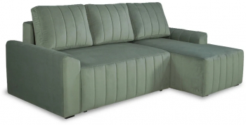 Coltar Extensibil Dreapta Mark 4 Locuri Lada Depozitare Verde 240 Cm