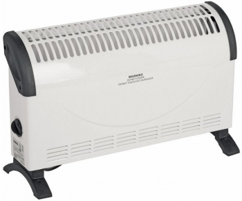 Convector Electric Cu Turbo 2000w Material Otel 3 Trepte Putere Dimensiuni 56.5 X 38 X 17 Cm Alb 