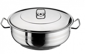 Cratita Cu Capac Inox Capacitate 8.5l Diametru 32 Cm Manere Din Inox Design Ergonomic Usor De Folosit Potrivita Pentru Masina De Spa 