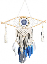 Dream catcher ochi mic decorativ culori pastel Multicolor 400 g 