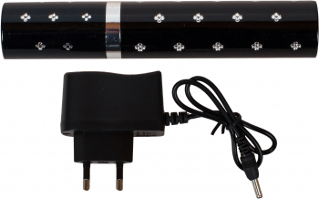 Electrosoc Portabil Reincarcabil Klausstech Lanterna Led Inclusa Acumulator 18500 Li-ion Dimensiuni 23 X 23 X 110mm Negru 