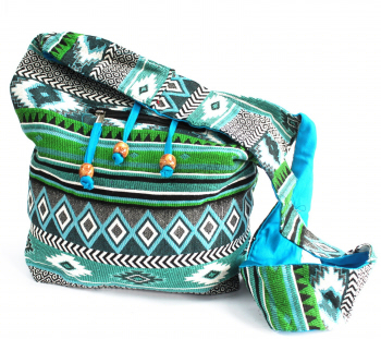 Geanta de Umar Etno Verde 23 5x12x34 cm 