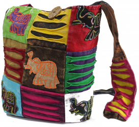 Geanta Umar Etno Elefant Multicolora 29 x 28 cm 
