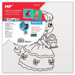 Panza de colorat cu desen pretiparit 20 x 20 cm fetita printesa 