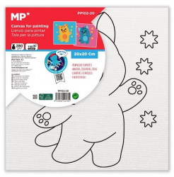 Panza de colorat cu desen pretiparit 20 x 20 cm pisoi 