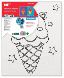 Panza de colorat cu desen pretiparit 20 x 25 cm inghetata 